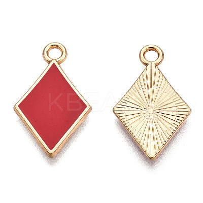 Barrel Plating Alloy Pendants LS-ENAM-T011-203-04-1