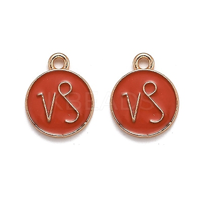 Alloy Enamel Pendants ENAM-S124-01B-12E-1