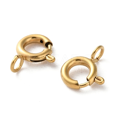 Ion Plating(IP) 304 Stainless Steel Spring Ring Clasps STAS-C114-04B-G-1