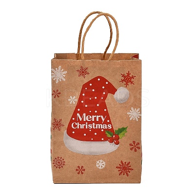 Christmas Theme Rectangle Paper Bags LS-CARB-F011-01A-1