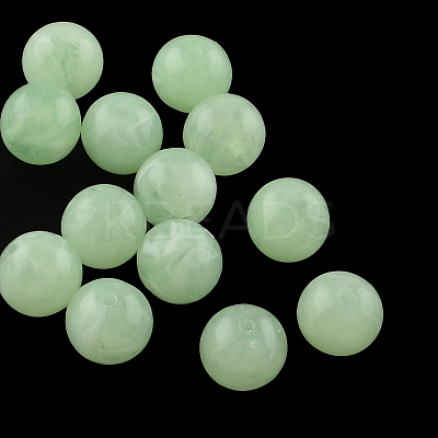 Acrylic Imitation Gemstone Beads OACR-R029-10mm-27-1