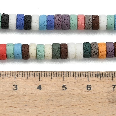 Synthetic Lava Rock Beads Strands G-A317-A01-01-1