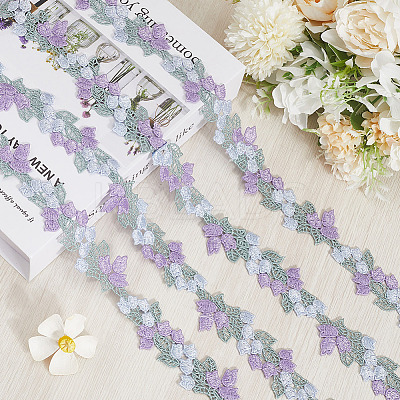 5 Yards Polyester Lace Trim Ribbon for Curtain Sofa Decoration OCOR-CY0001-33A-1