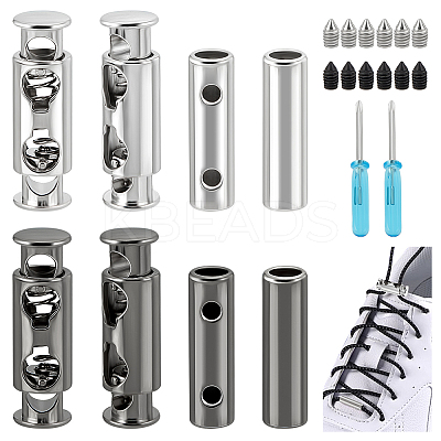 2 Sets 2 Colors Alloy Spring Buckles FIND-GA0003-79-1