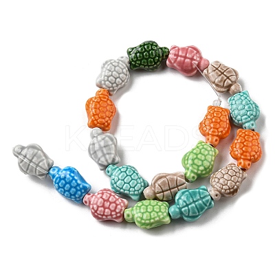 Handmade Porcelain Beads Strands PORC-R140-01-1