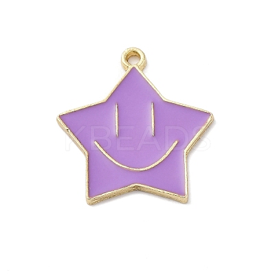 Alloy Enamel Pendants ENAM-F152-05G-05-1