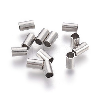 Tarnish Resistant 304 Stainless Steel Tube Beads STAS-E454-30P-1