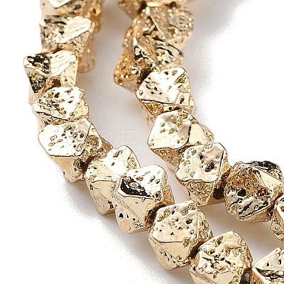 Electroplated Synthetic Lava Rock Beads Strands X-G-H303-A07-LG-1-1