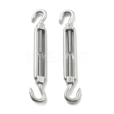 304 Stainless Steel Turnbuckle with Adjustment Hook Eyelet Screw STAS-B082-03P-1