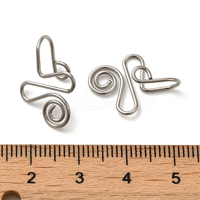 Non-Tarnish 316 Surgical Stainless Steel Clip on Nose Rings STAS-P336-09G-P-1