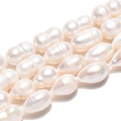 Natural Cultured Freshwater Pearl Beads Strands PEAR-N012-09B-01-1