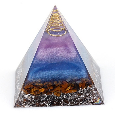 Tree of Life Orgonite Pyramid Resin Energy Generators PW-WG62626-01-1