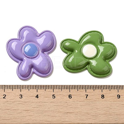 Opaque Resin Cabochons RESI-F050-08-1