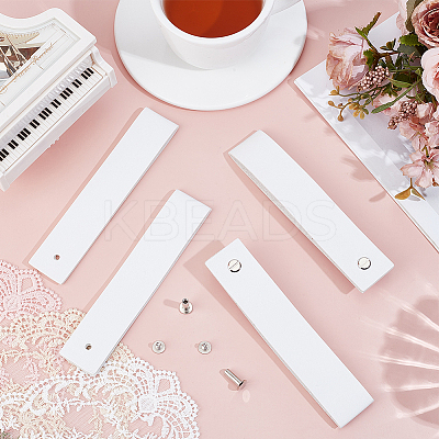 4Pcs PU Leather Sign Straps for Hanging Wedding Sign AJEW-CL0002-28A-1