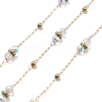 304 Stainless Steel Paperclip Chains CHS-P021-01G-08-1