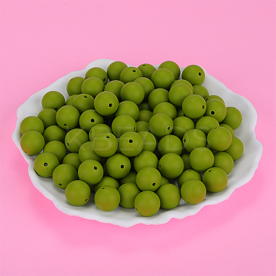 Round Silicone Focal Beads LS-SI-JX0046A-23-1