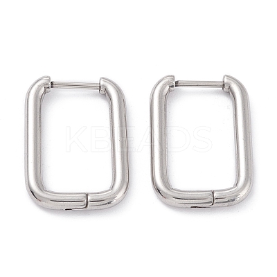 Tarnish Resistant 201 Stainless Steel Hoop Earrings STAS-D451-35P-1