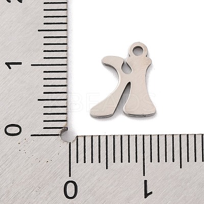 Non-Tarnish 201 Stainless Steel Charms STAS-U016-01P-K-1