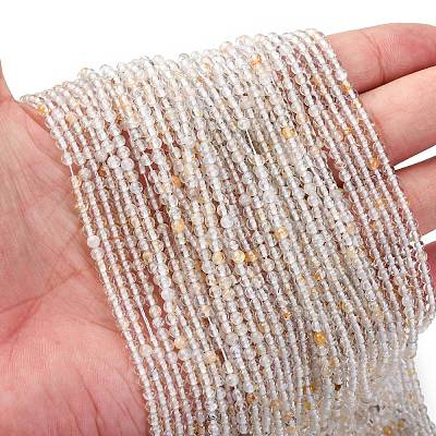 Natural White Topaz Beads Strands G-RM2025-B04-3mm-1