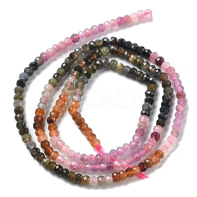 Gradient Color Natural Colorful Tourmaline Beads Strands G-ONLY-T-A07-01-1