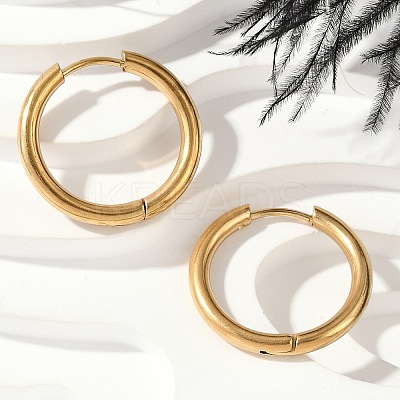 202 Stainless Steel Huggie Hoop Earrings EJEW-F111A-20mm-G01-1