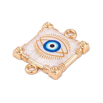Alloy Blue Enamel Connector Charms ENAM-Z012-02C-G-1