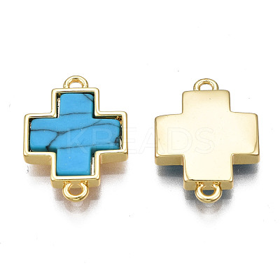 Brass Connector Charms KK-N233-172B-01C-1
