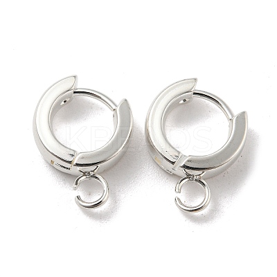 201 Stainless Steel Huggie Hoop Earrings Findings STAS-A167-01R-S-1