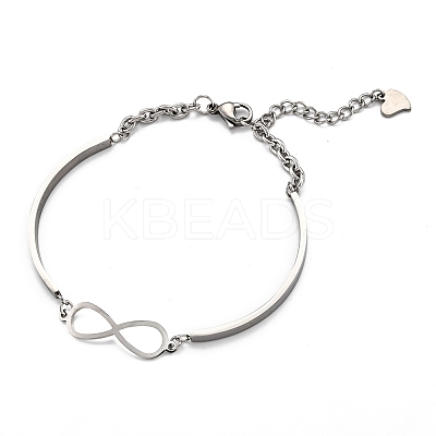 Tarnish Resistant 201 Stainless Steel Link Bracelets LS-STAS-F025-11-1