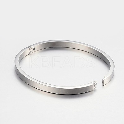 304 Stainless Steel Bangles BJEW-F303-04-1