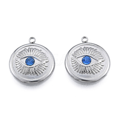 304 Stainless Steel Pendants STAS-N098-166P-1