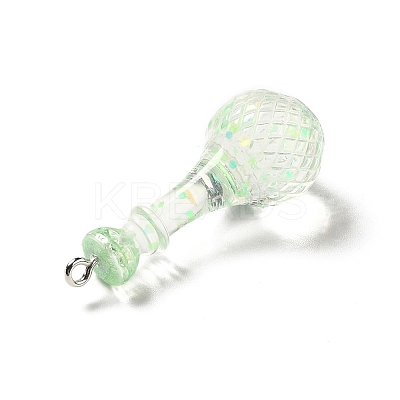 Transparent Resin Pendants LS-RESI-A019-01A-1