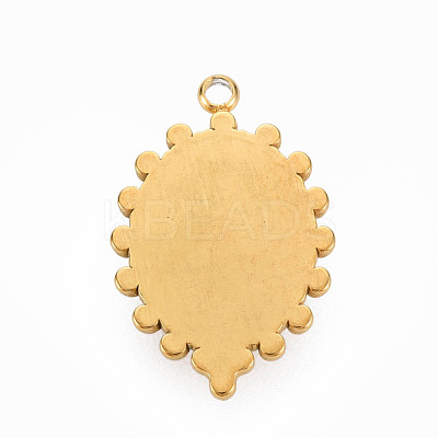 304 Stainless Steel Pendants STAS-N087-42I-1
