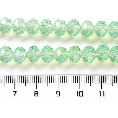 Baking Paint Transparent Glass Beads Strands DGLA-A034-J8MM-D02-1