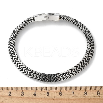 304 Stainless Steel Wheat Chain Bracelets for Women Men STAS-N117-02ASP-1