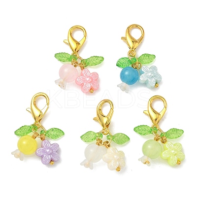 Acrylic & Glass Pendants Decorations HJEW-JM04063-1