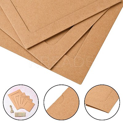5 Sets 5 Styles Rectangle Cowhide Paper Hanging Photo Frame DIY-CJ0002-66-1