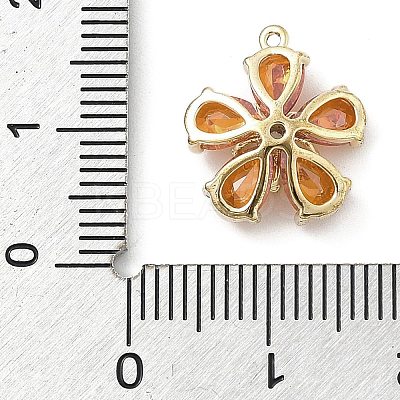 Brass Micro Pave Cubic Zirconia Pendants KK-S514-02E-G-1