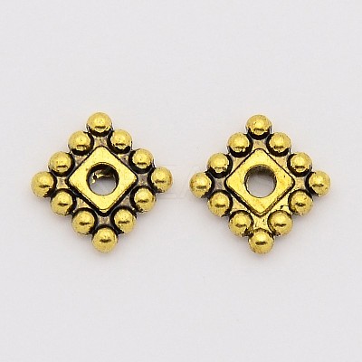 Tibetan Style Spacer Beads TIBEB-00697-AG-NR-1