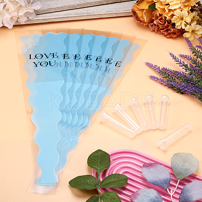 50Pcs OPP Flower Bouquet Wrapping Craft Paper DIY-TA0010-93C-1