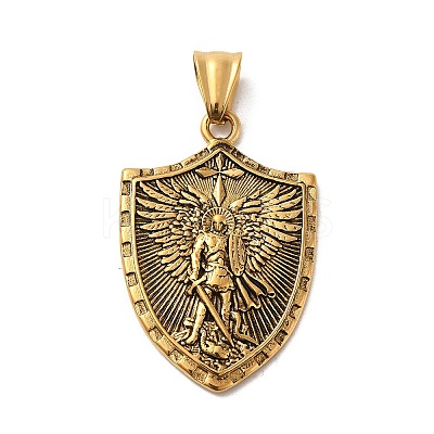 304 Stainless Steel Pendants STAS-D091-08AG-1