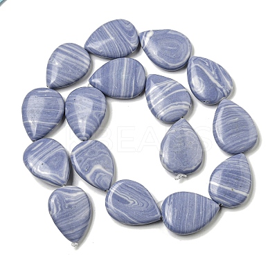 Synthetic Blue Lace Agate Beads Strands G-B071-G02-01-1