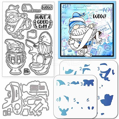 Restroom Theme DIY Scrapbooking Tool Sets DIY-GL0003-219-1