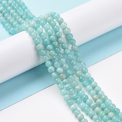 Natural Amazonite Round Beads Strands X-G-A025-01A-1