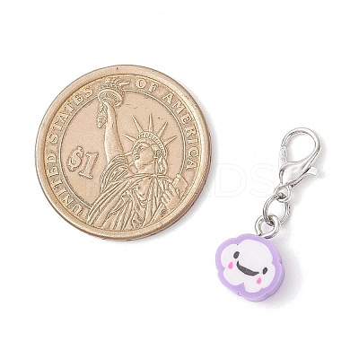 Polymer Clay Pendant Decorations HJEW-JM03950-1
