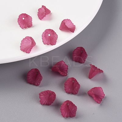 Frosted Acrylic Bead Caps MACR-S371-10A-706-1