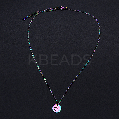 201 Stainless Steel Pendants Necklaces LS-NJEW-S105-JN627-11-1