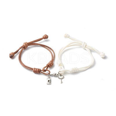 Adjustable Korean Waxed Polyester Cord Bracelets BJEW-TA00001-1