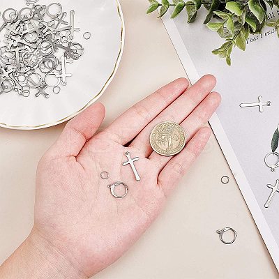 DIY 304 Stainless Steel Earring Making DIY-UN0001-38P-1