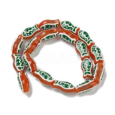 Handmade Transparent Glass Beads GLAA-N0028-02F-1